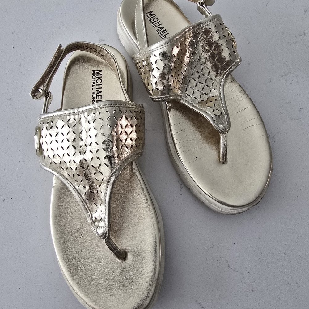 Michael Kors Metallic Gold Kids Sandals